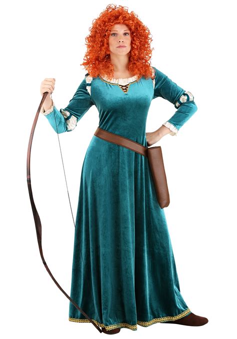 Disney and Pixar Brave Plus Size Merida Costume, Adult Premium Merida Dress, Merida Plus Size Dress for Halloween and Cosplay. 5.0 out of 5 stars 4. $99.99 $ 99. 99. $5.99 delivery Jan 10 - 11 . Or fastest delivery Jan 5 - 9 . Disguise. Brave Merida Deluxe Costume, Auqa/Gold, Small.
